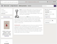 Tablet Screenshot of editionsarche.com